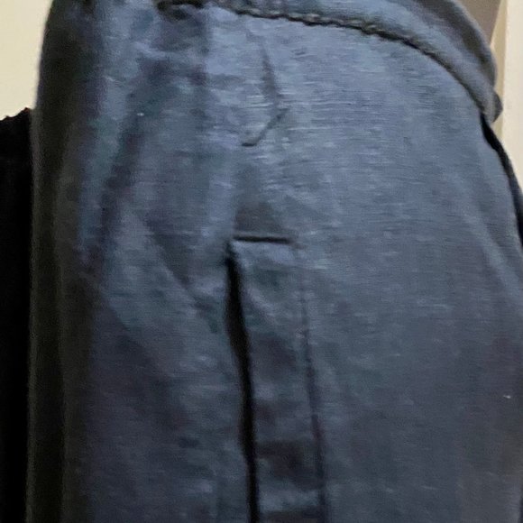 Lord & Taylor Linen Black Pants Size ~ M Petite - Picture 3 of 5